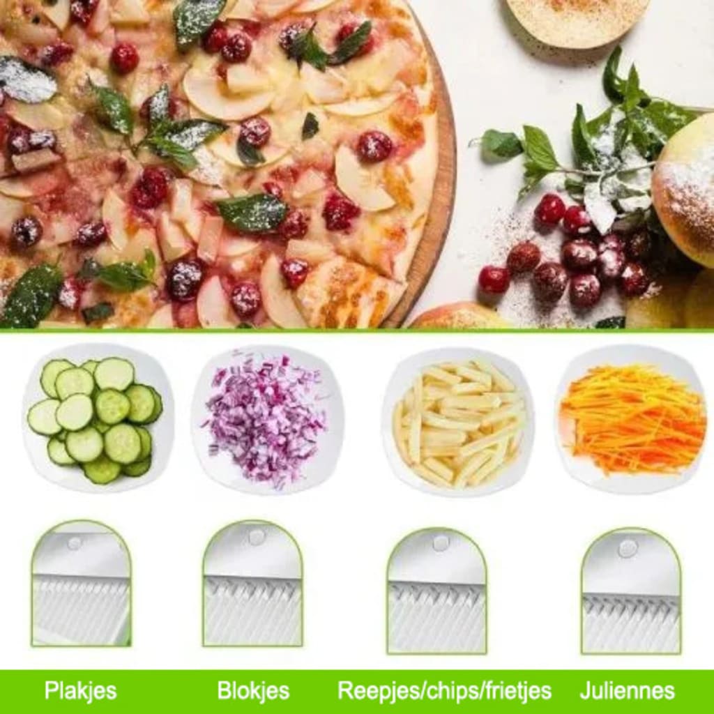 LUMISORA™ FreshSlice Pro – 4-in-1 Vegetable Slicer & Grater